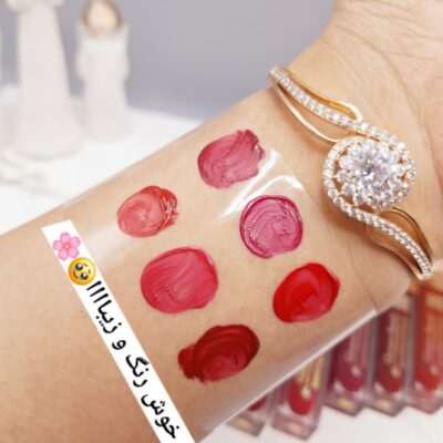 پک 6 تایی رژ مایع درخشان برند Glamour Beauty کد GM001 - فروشگاه عمده لوازم آرایشی کالای سید