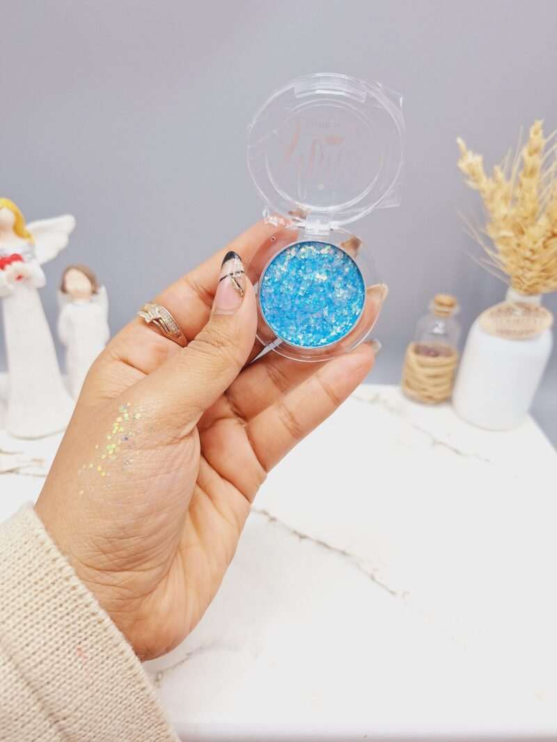 سایه گلیتری چشم و بدن گل فلور دایره ای کد GF462 - فروشگاه عمده لوازم آرایشی کالای سید