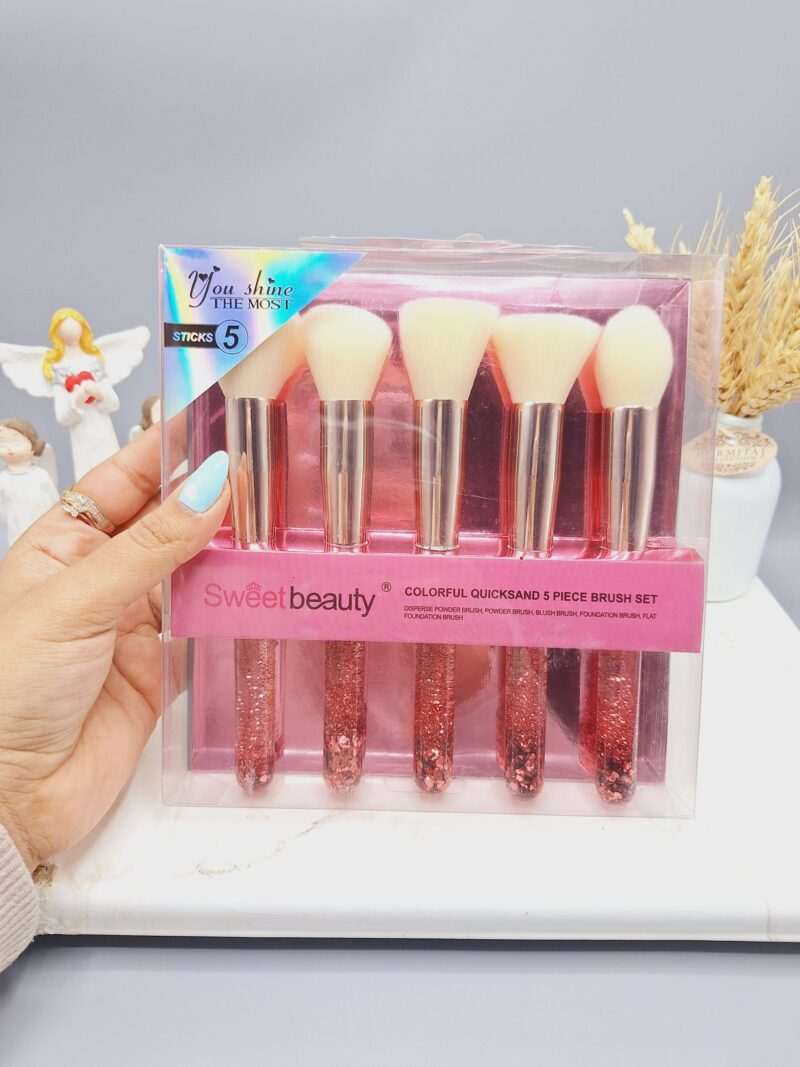 براش 5 تیکه آکواریومی برند Sweetbeauty کد NO:SZ-285 - فروشگاه عمده لوازم آرایشی کالای سید