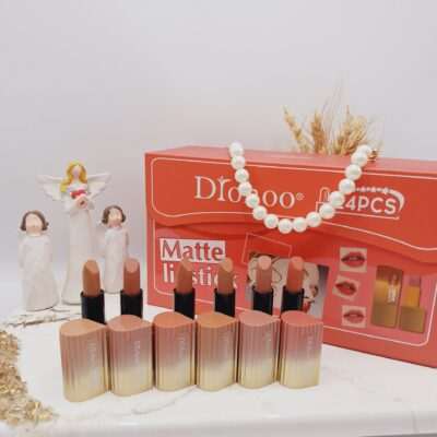 پک رژ 24 تایی مدل کیف زنانه اشکی دو رنگ برند دروهو Drohoo کد ZY23085 - فروشگاه عمده لوازم آرایشی کالای سید