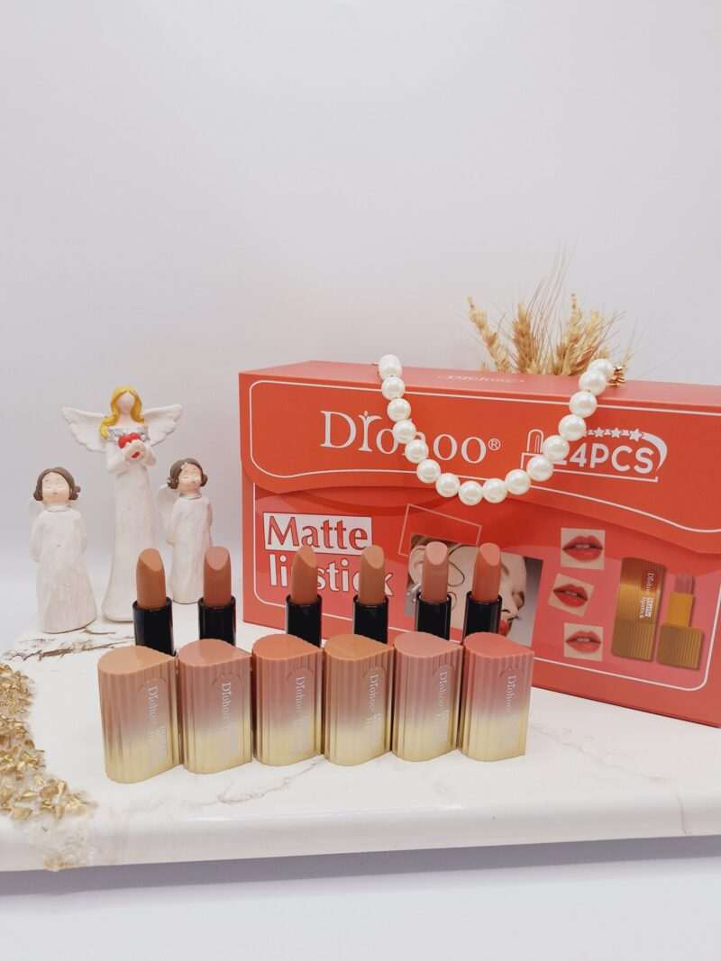 پک رژ 24 تایی مدل کیف زنانه اشکی دو رنگ برند دروهو Drohoo کد ZY23085 - فروشگاه عمده لوازم آرایشی کالای سید