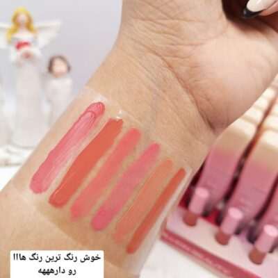 پک رژ مایع 6 عددی شیشه ای منحنی برند BILLION BEAUTY کد B70017 - فروشگاه عمده لوازم آرایشی کالای سید