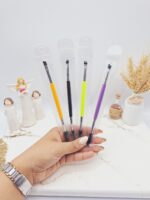 قلم دو طرفه برس مژه و سایه - فروشگاه عمده لوازم آرایشی کالای سید