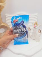 پک ژیلت 5 عددی 3 لبه برند ویتل کد 0526 - فروشگاه عمده لوازم آرایشی کالای سید