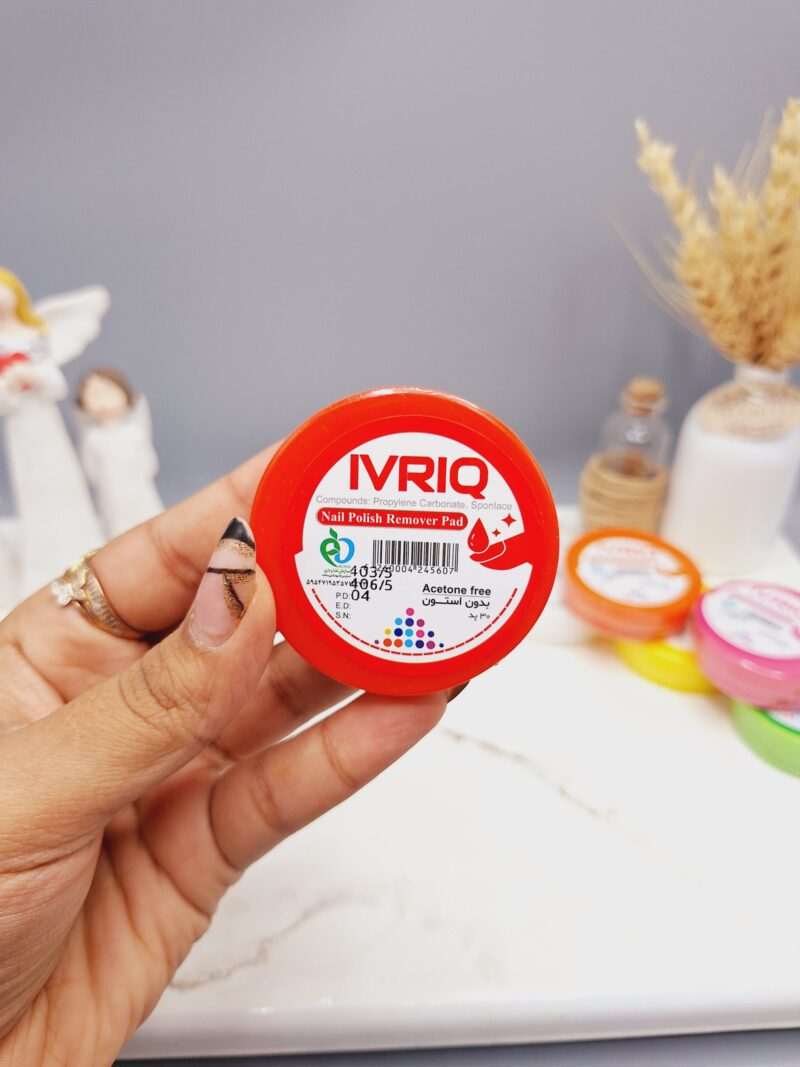 پد لاک پاک کن برند IVRIQ کیفیت عالی کد 5607 - فروشگاه عمده لوازم آرایشی کالای سید