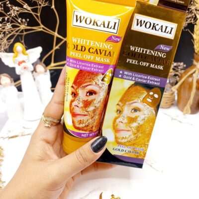ماسک طلای تیوپی همراه با عصاره خاویار برند وکالی WOKALI کد WKL 403 - فروشگاه عمده لوازم آرایشی کالای سید